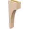 Ekena Millwork 3"W x 6"D x 18"H Thin Stockport Rough Cedar Woodgrain TimberThane Corbel, Primed Tan CORUR03X06X18STORCPR - alternate 6